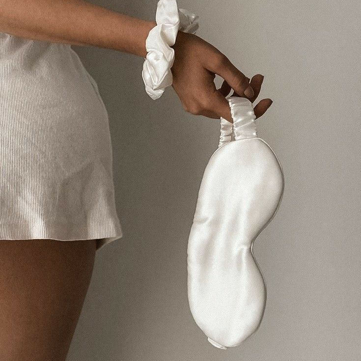 CloudSoft Sleep Mask | Pearl White