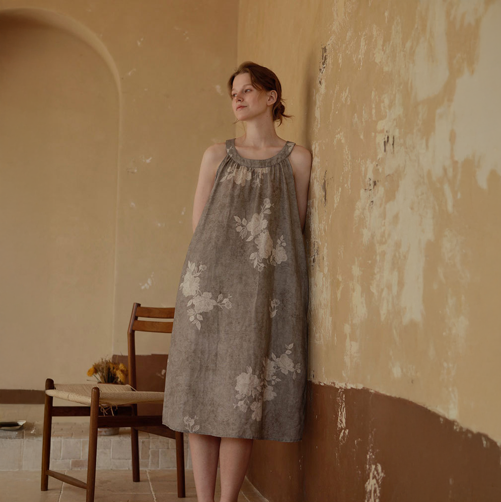 Ashen Bloom Pajama Set