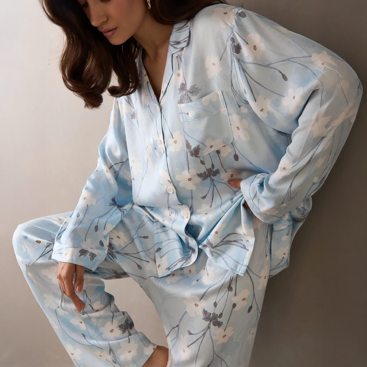Cloud Petal Pajama Set