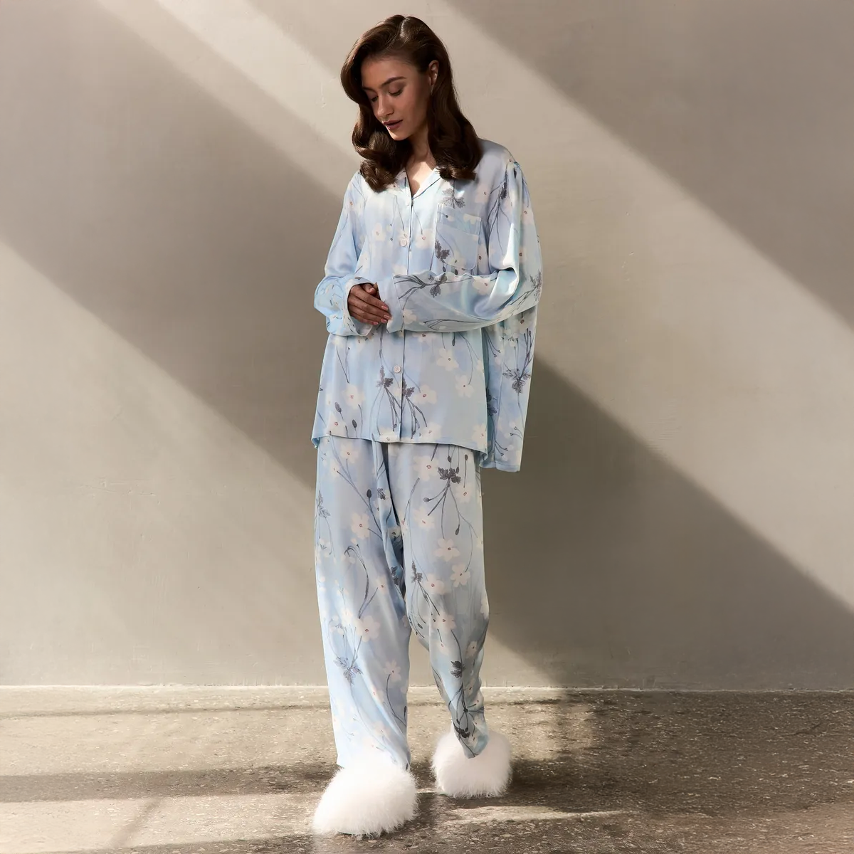 Cloud Petal Pajama Set