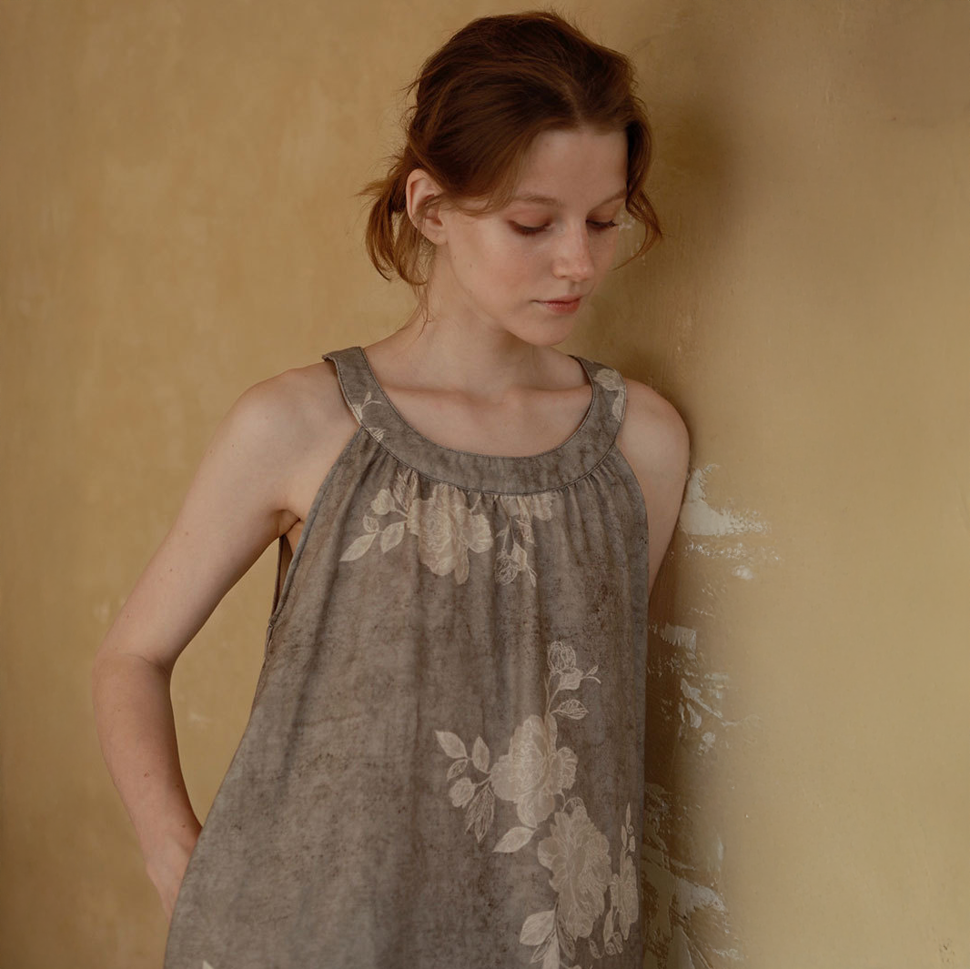 Ashen Bloom Pajama Set