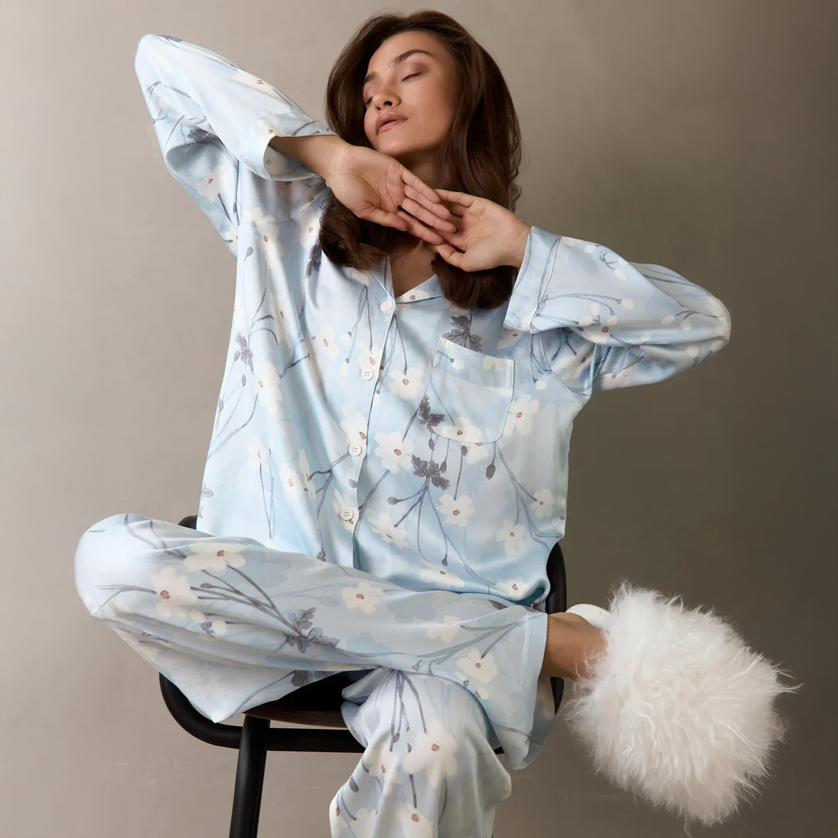 Cloud Petal Pajama Set