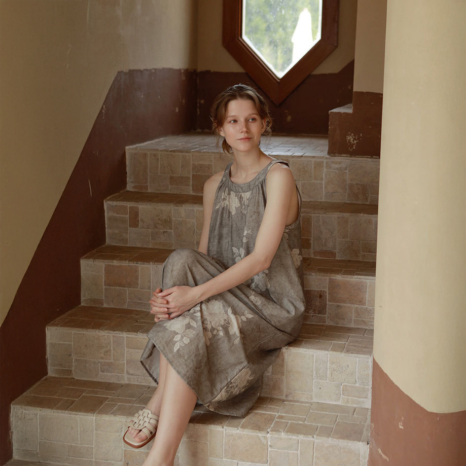 Ashen Bloom Pajama Set
