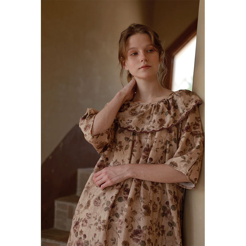 Rosewood Ruffle Sleep Dress