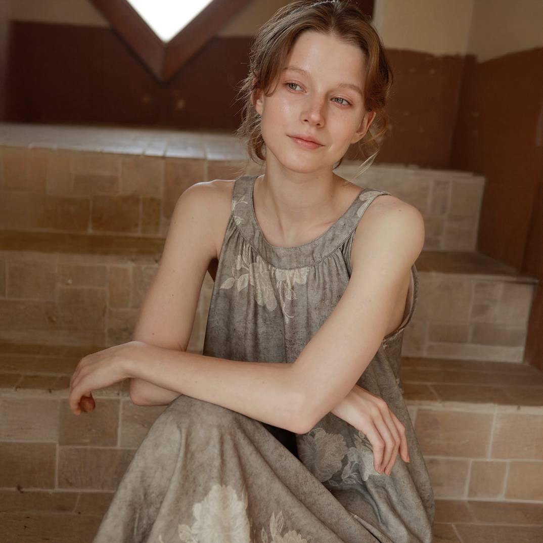 Ashen Bloom Pajama Set