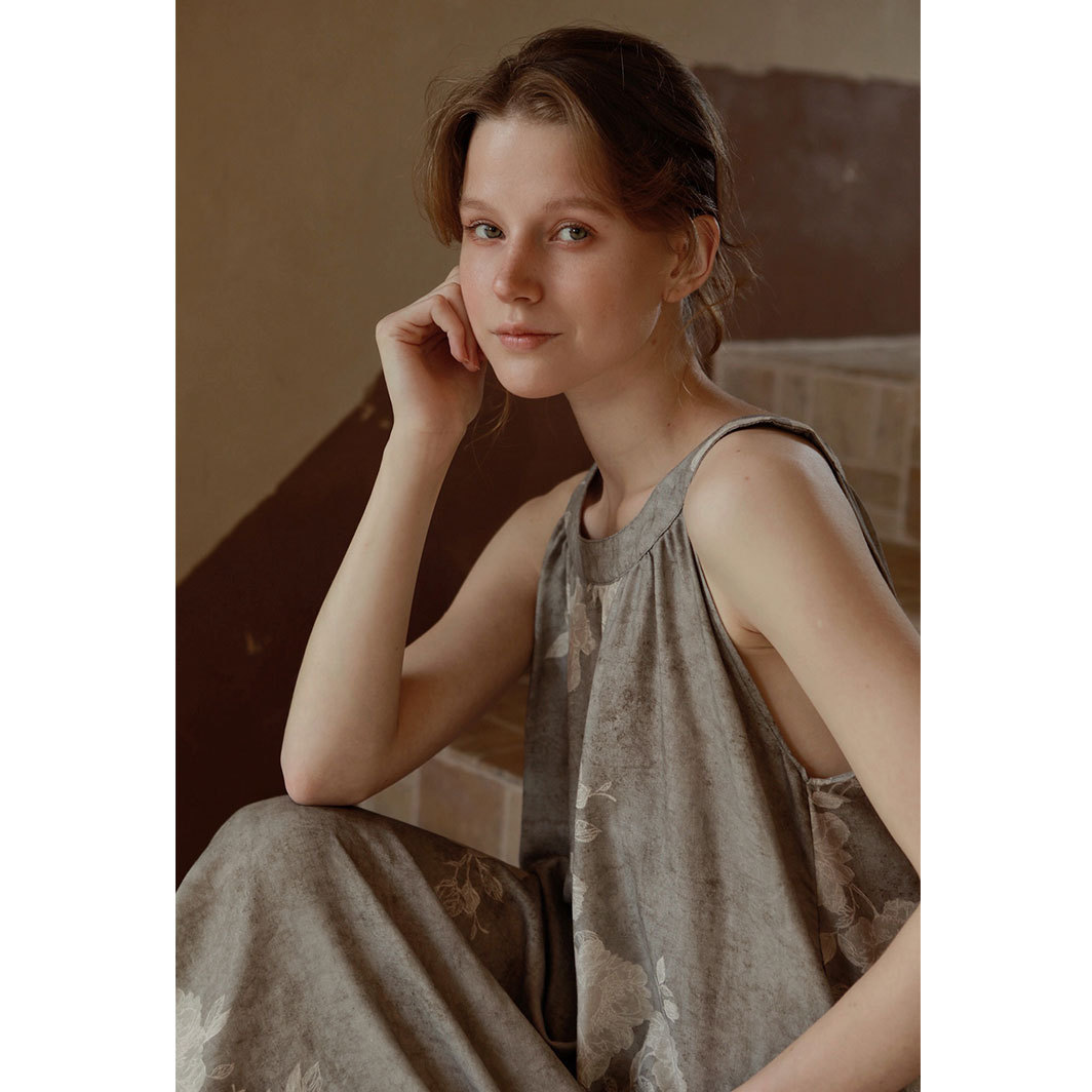 Ashen Bloom Pajama Set