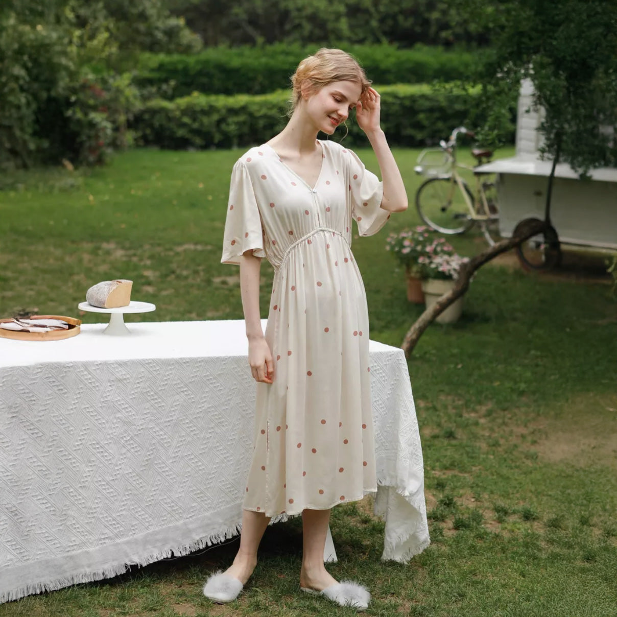 Daisy Dot Sleep Dress