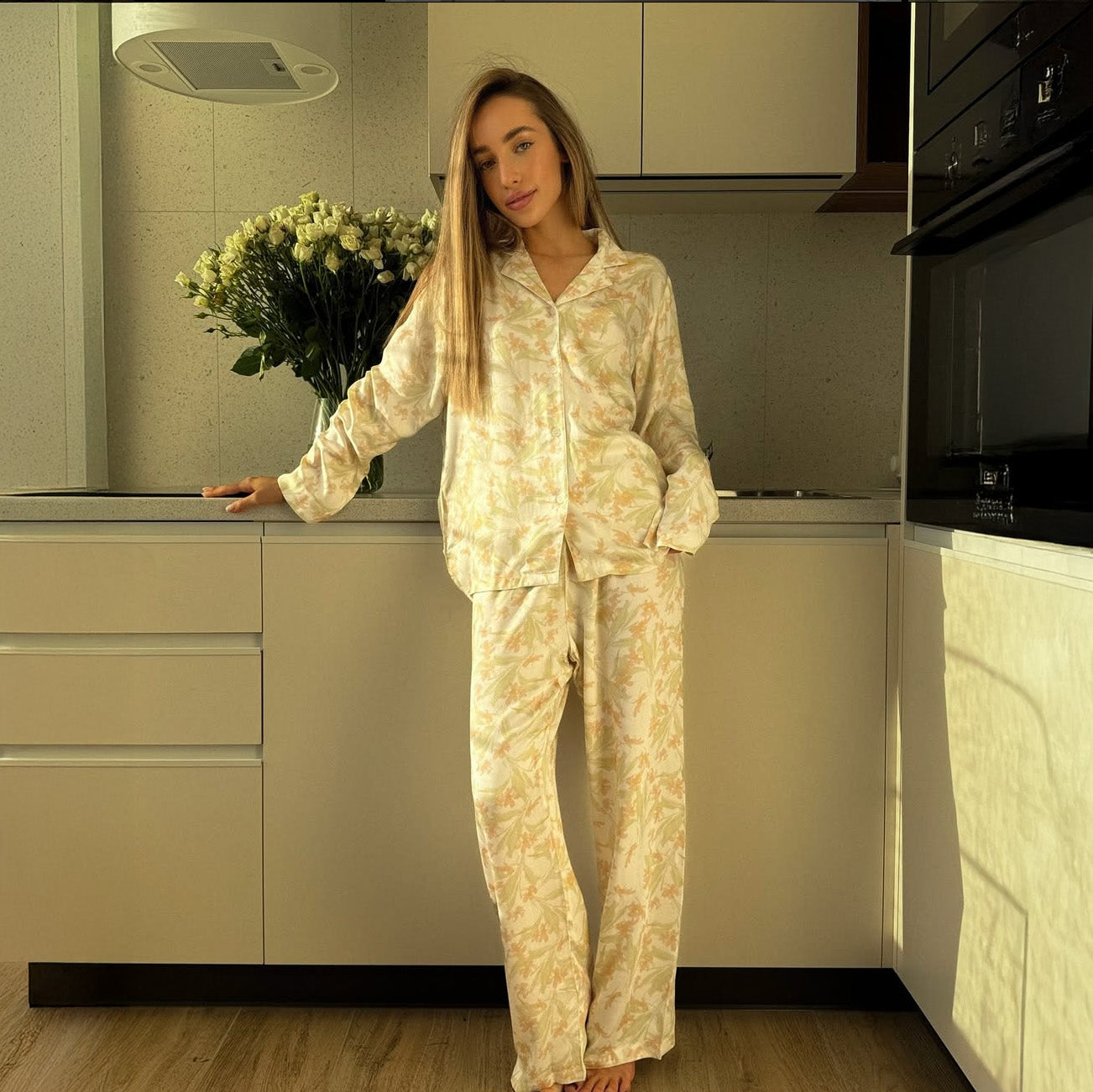 Sunlit Bloom Pajama Set