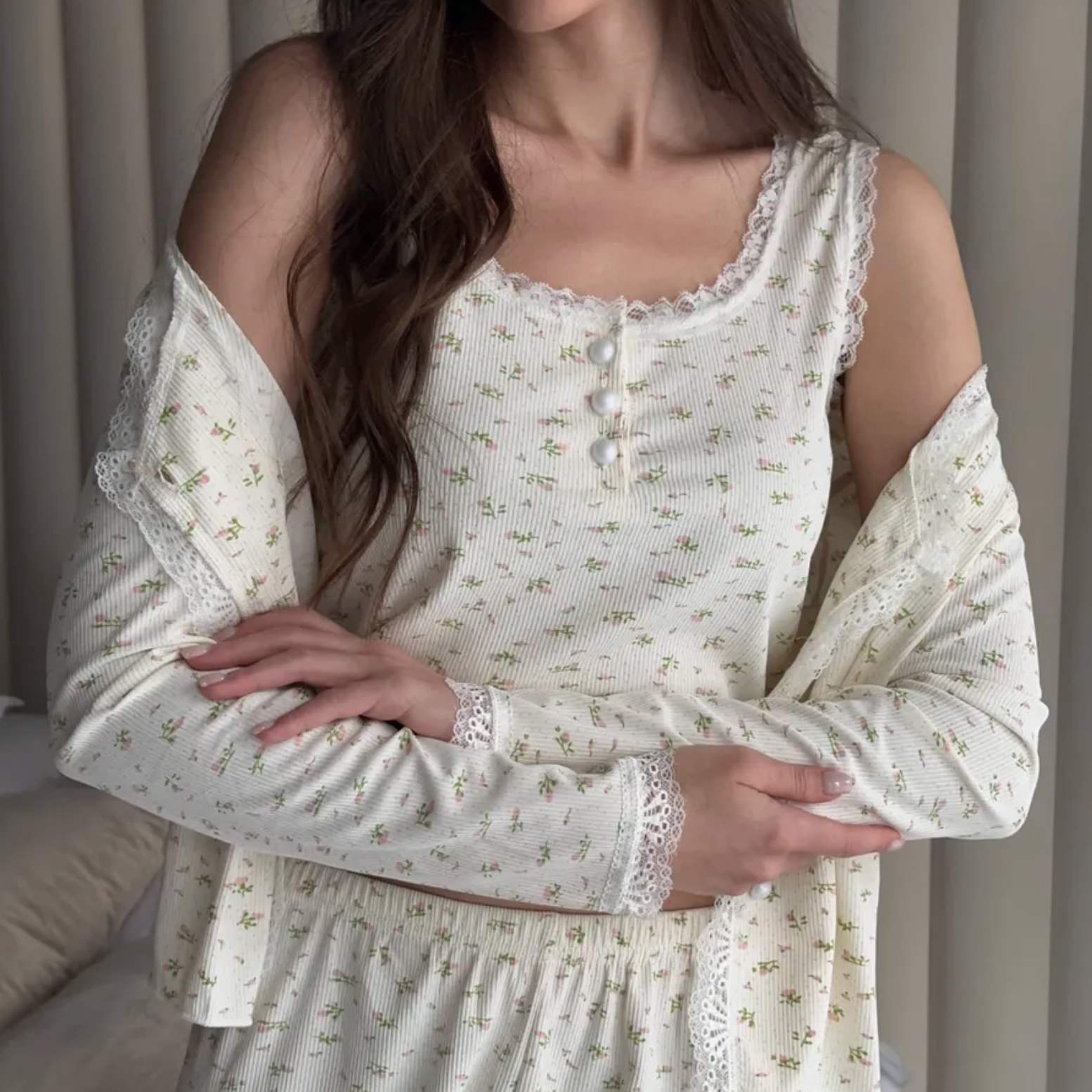 Floral 3-in-1 Pajama Set