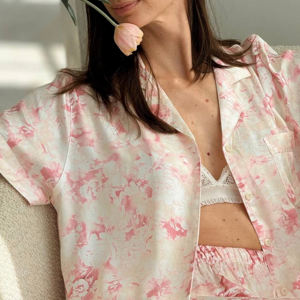 Blush Marble Pajama Set