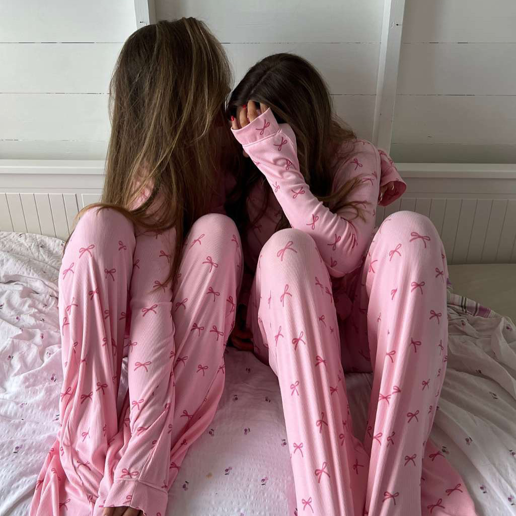 Soft Cotton Bow Pajamas