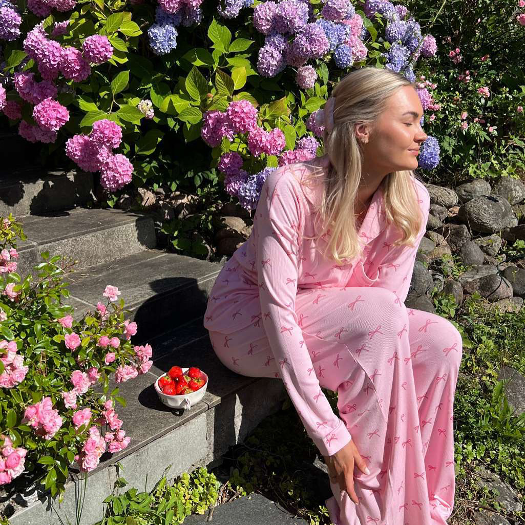 Soft Cotton Bow Pajamas