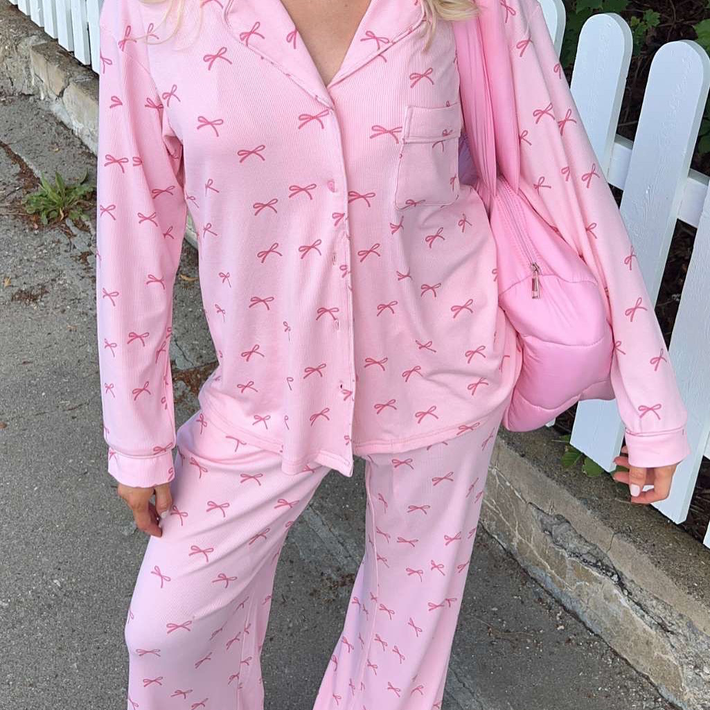 Soft Cotton Bow Pajamas