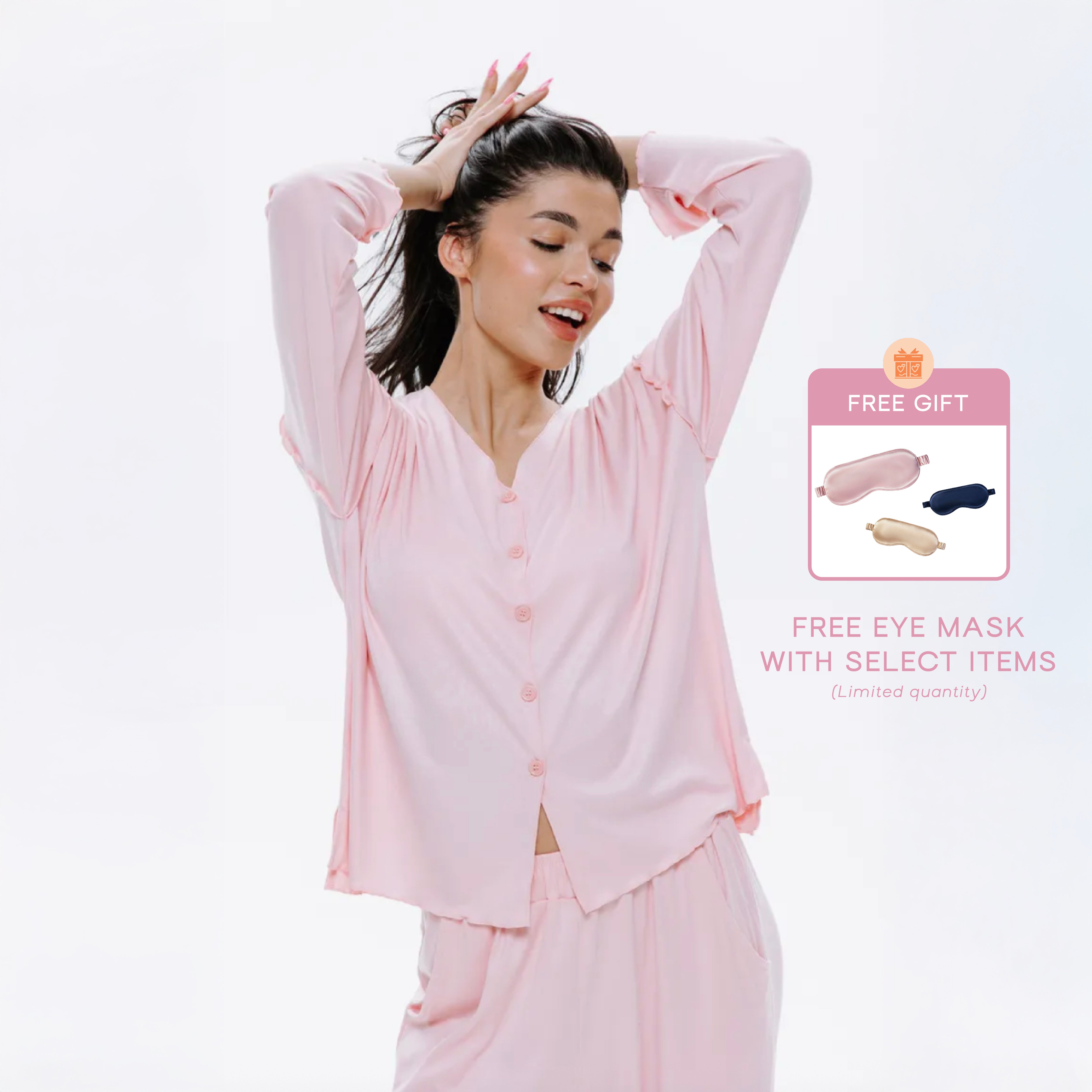 CloudEase Lounge Set in Soft Pink
