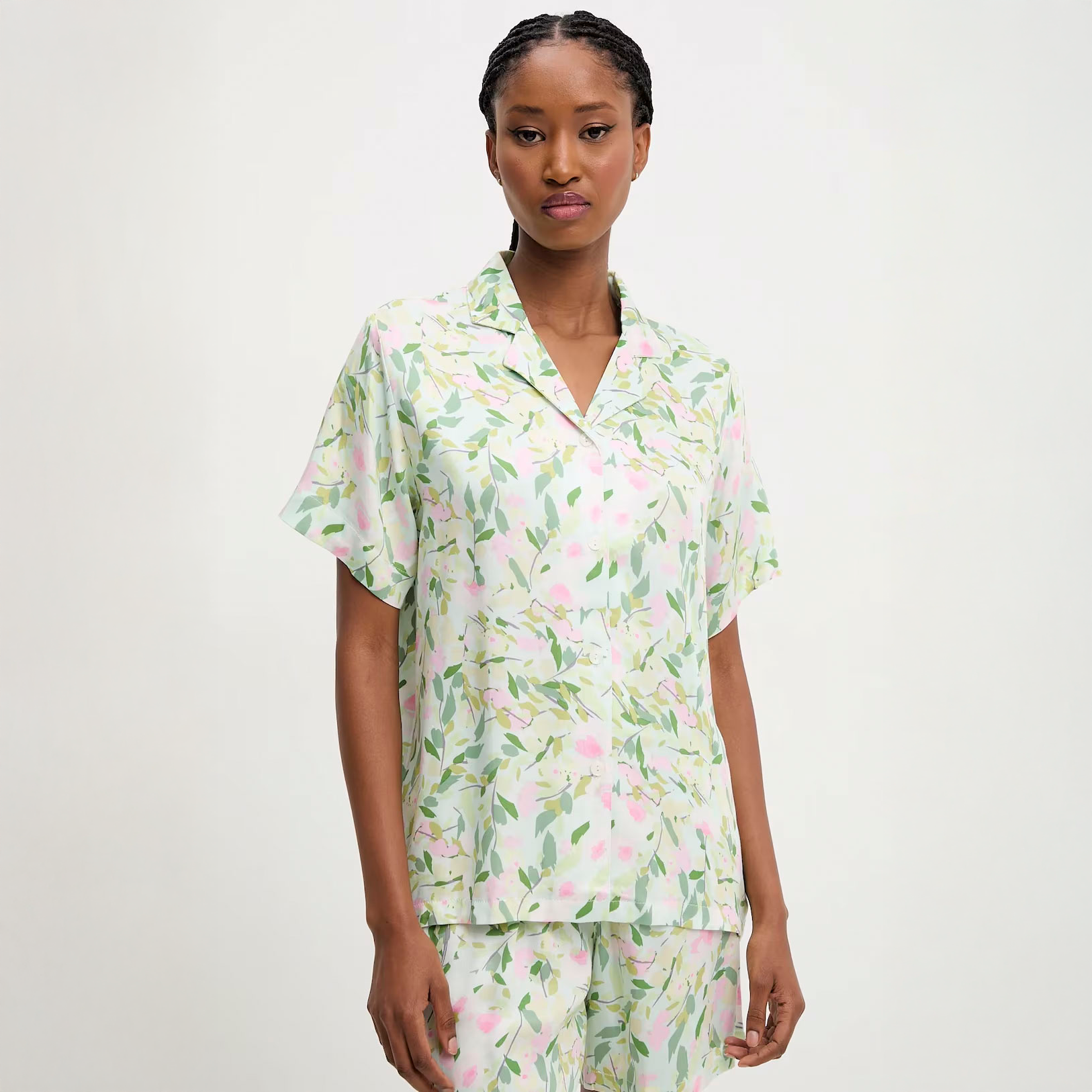 Blush Leaf Pajama Set