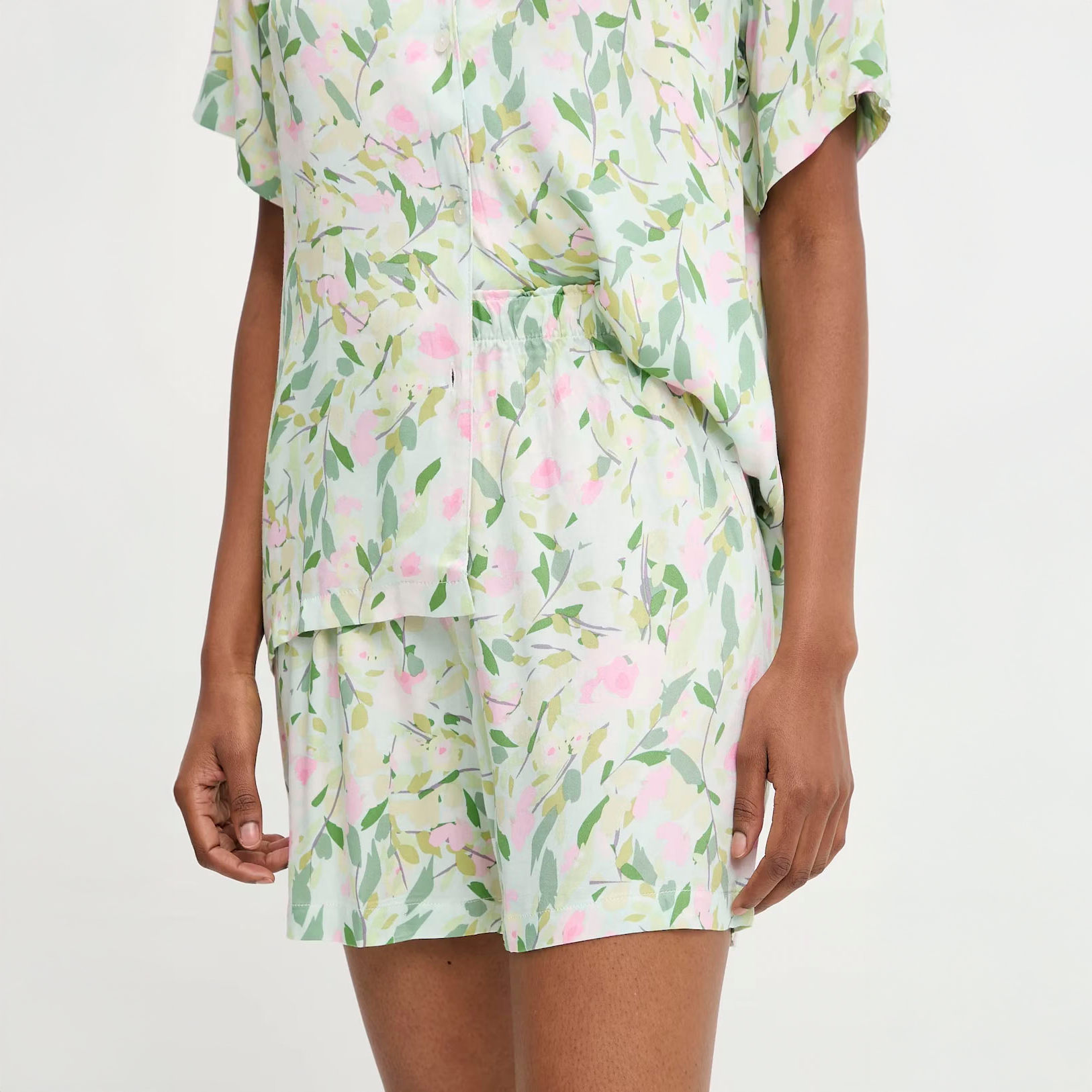Blush Leaf Pajama Set