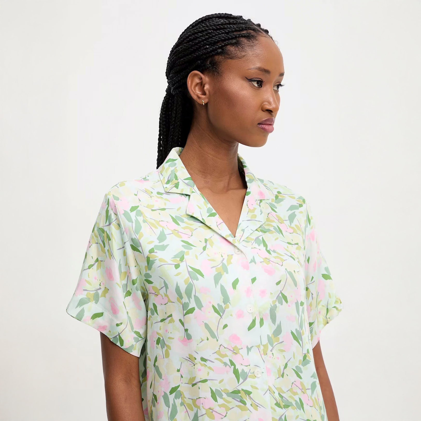 Blush Leaf Pajama Set