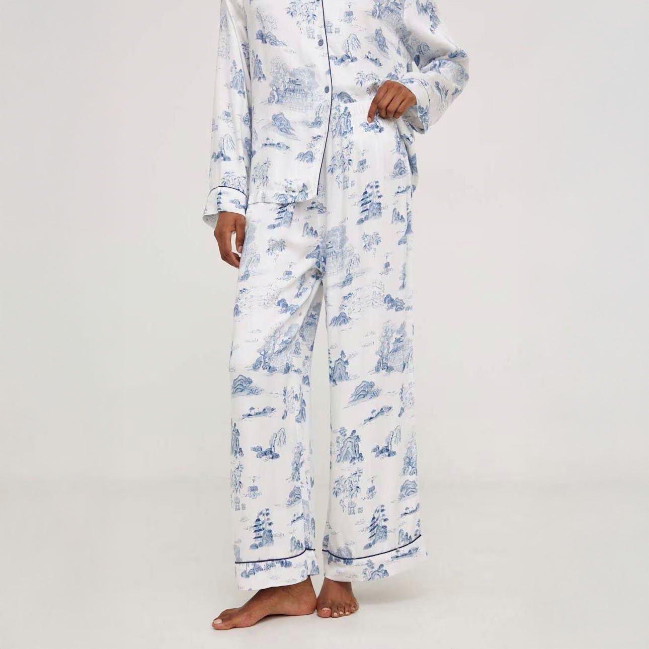 Blue Willow Pajama Set