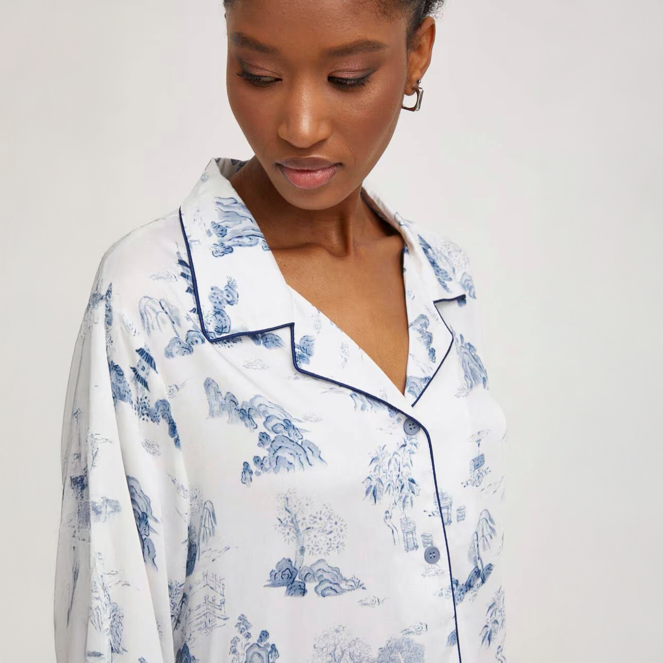 Blue Willow Pajama Set