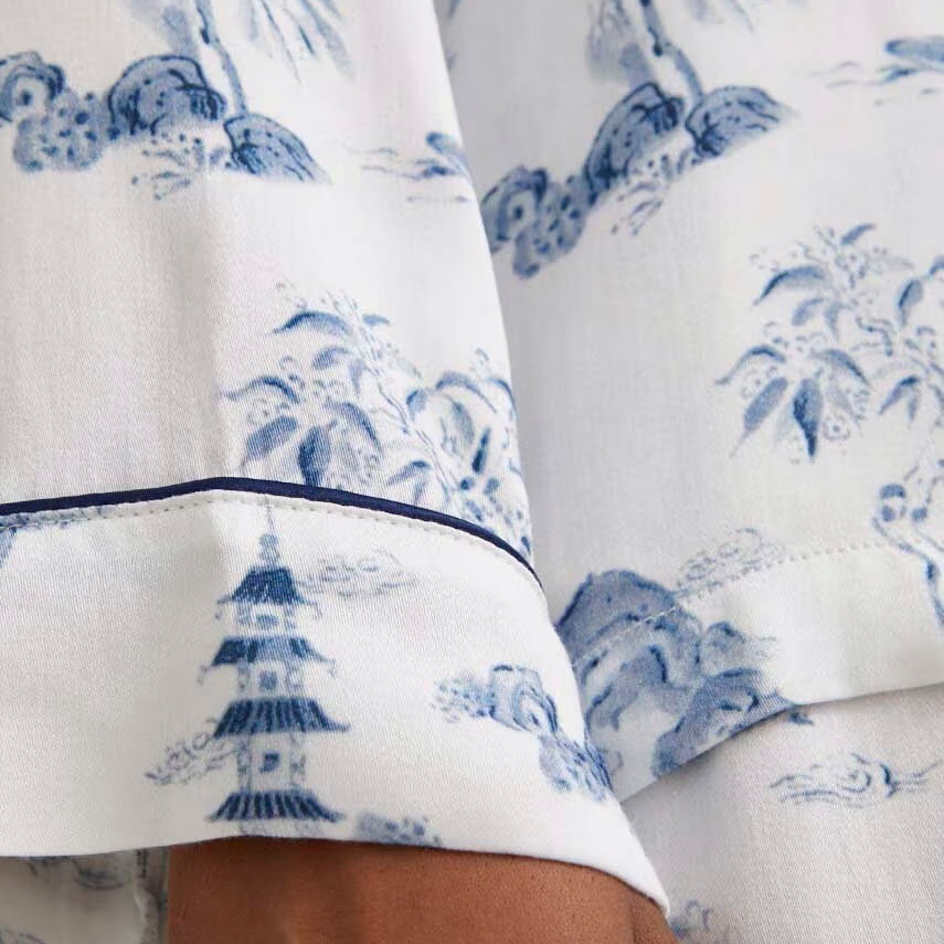 Blue Willow Pajama Set