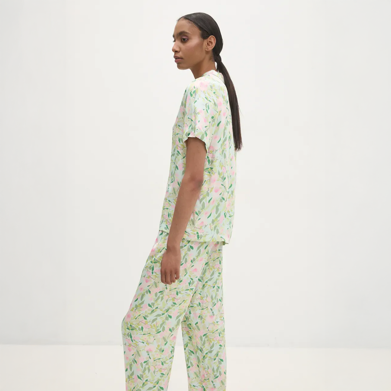 Blush Leaf Pajama Set
