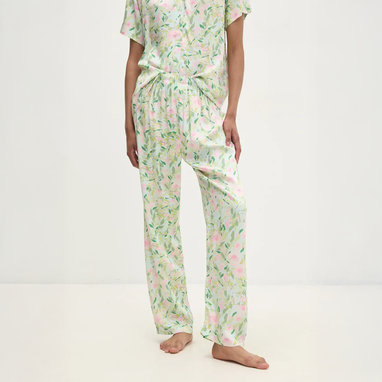 Blush Leaf Pajama Set