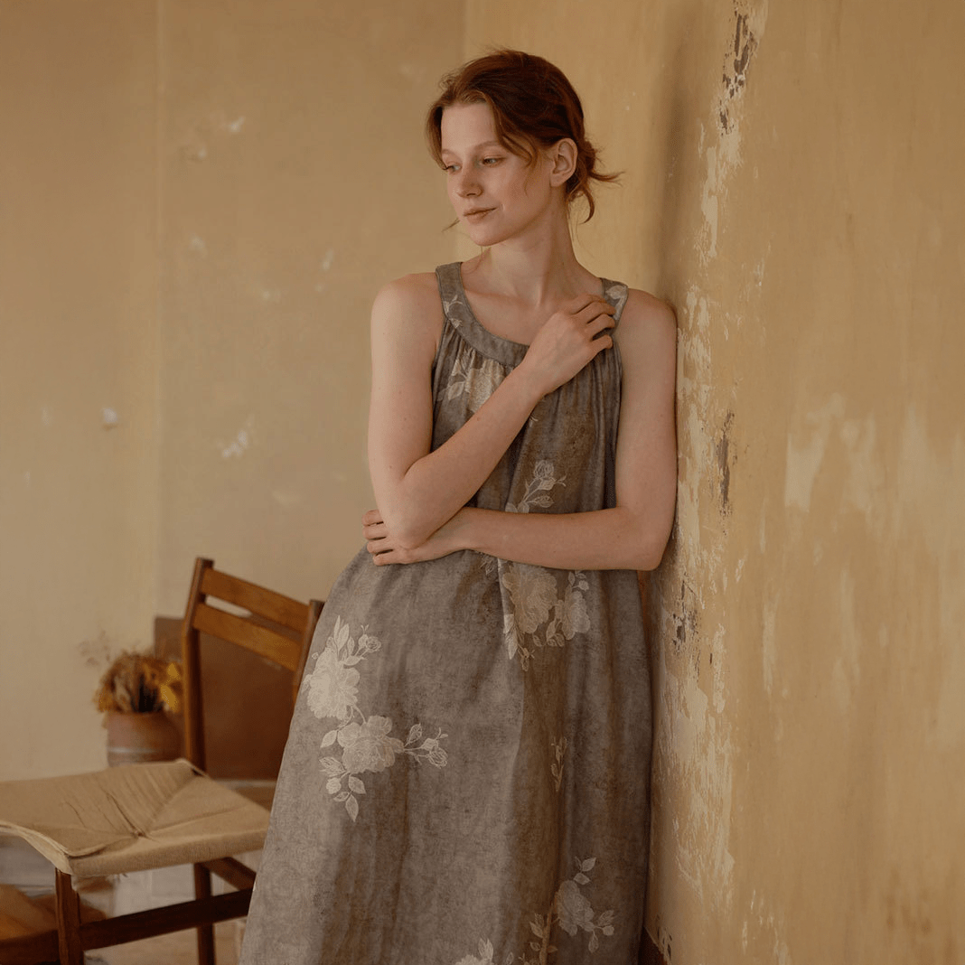 Ashen Bloom Pajama Set - Momang Studio