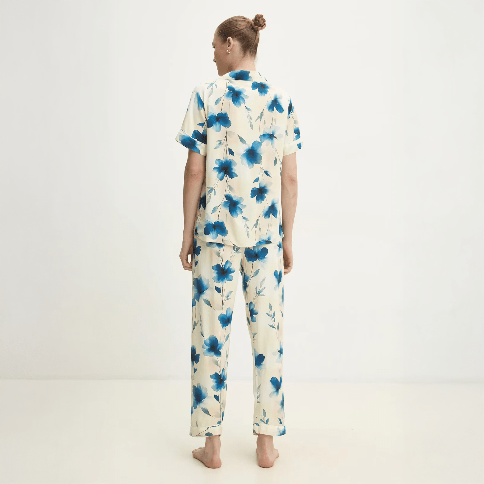 Azure Bloom Pajama Set - Momang Studio