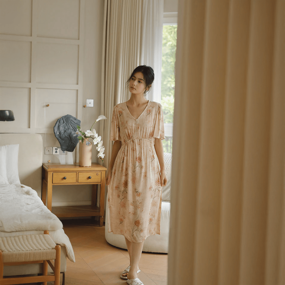 Blossom Veil Sleep Dress - Momang Studio