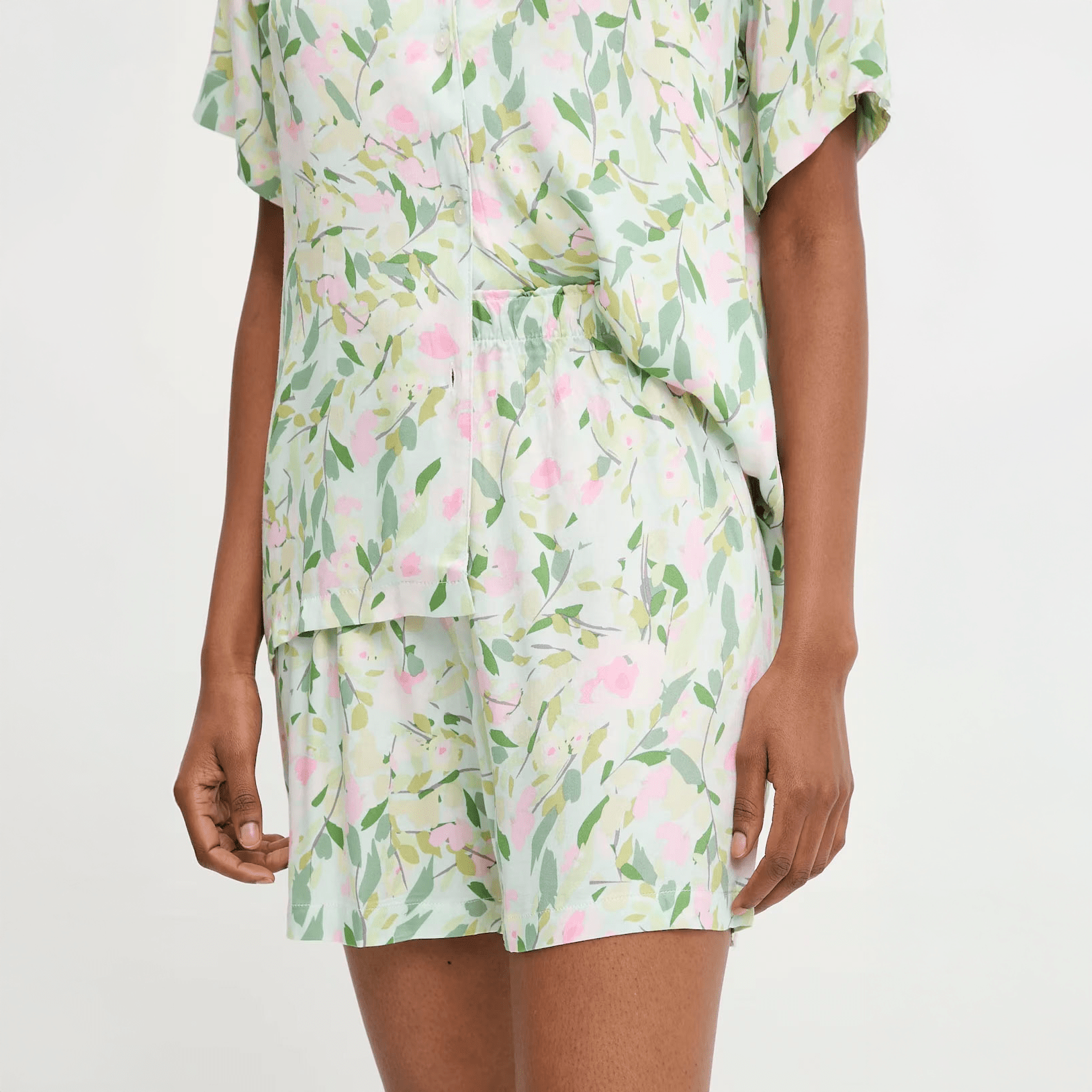 Blush Leaf Pajama Set - Momang Studio