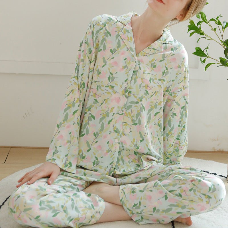 Blush Leaf Pajama Set - Momang Studio