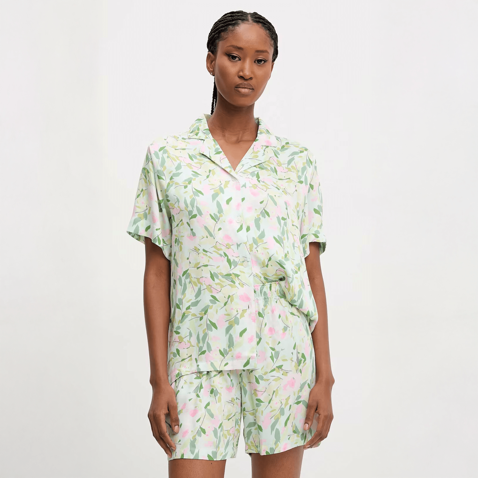 Blush Leaf Pajama Set - Momang Studio