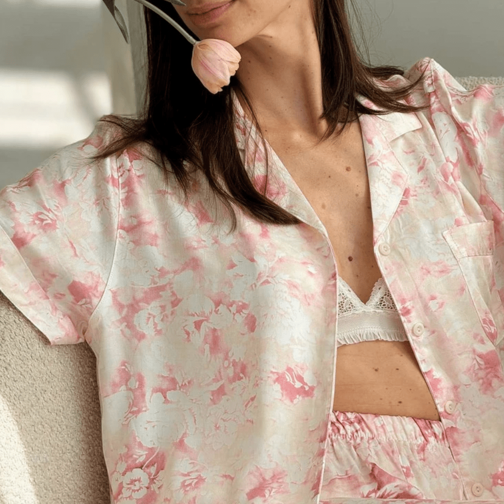 Blush Marble Pajama Set - Momang Studio