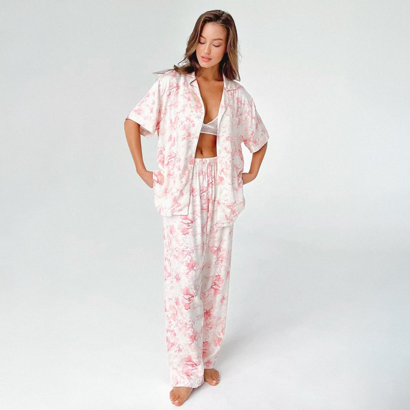 Blush Marble Pajama Set - Momang Studio