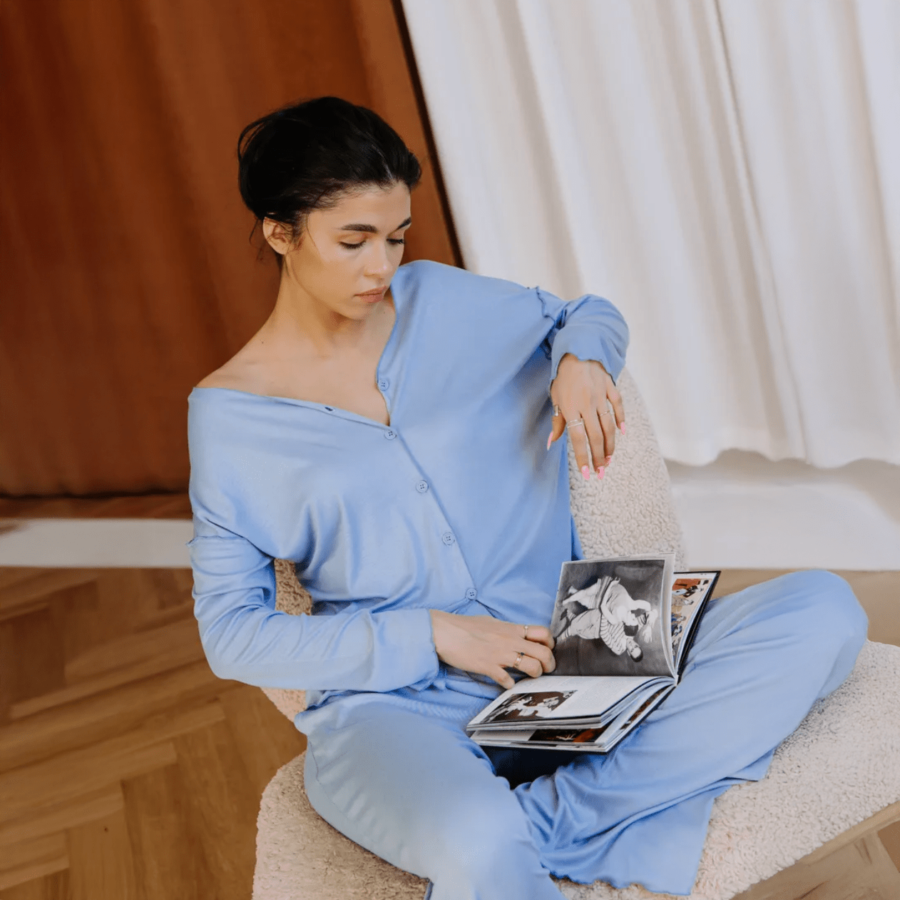 CloudEase Lounge Set in Pale Blue - Momang Studio