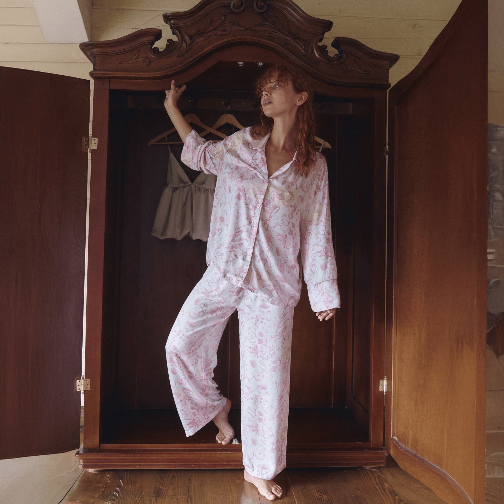 Dewy Petals Pajama Set - Momang Studio