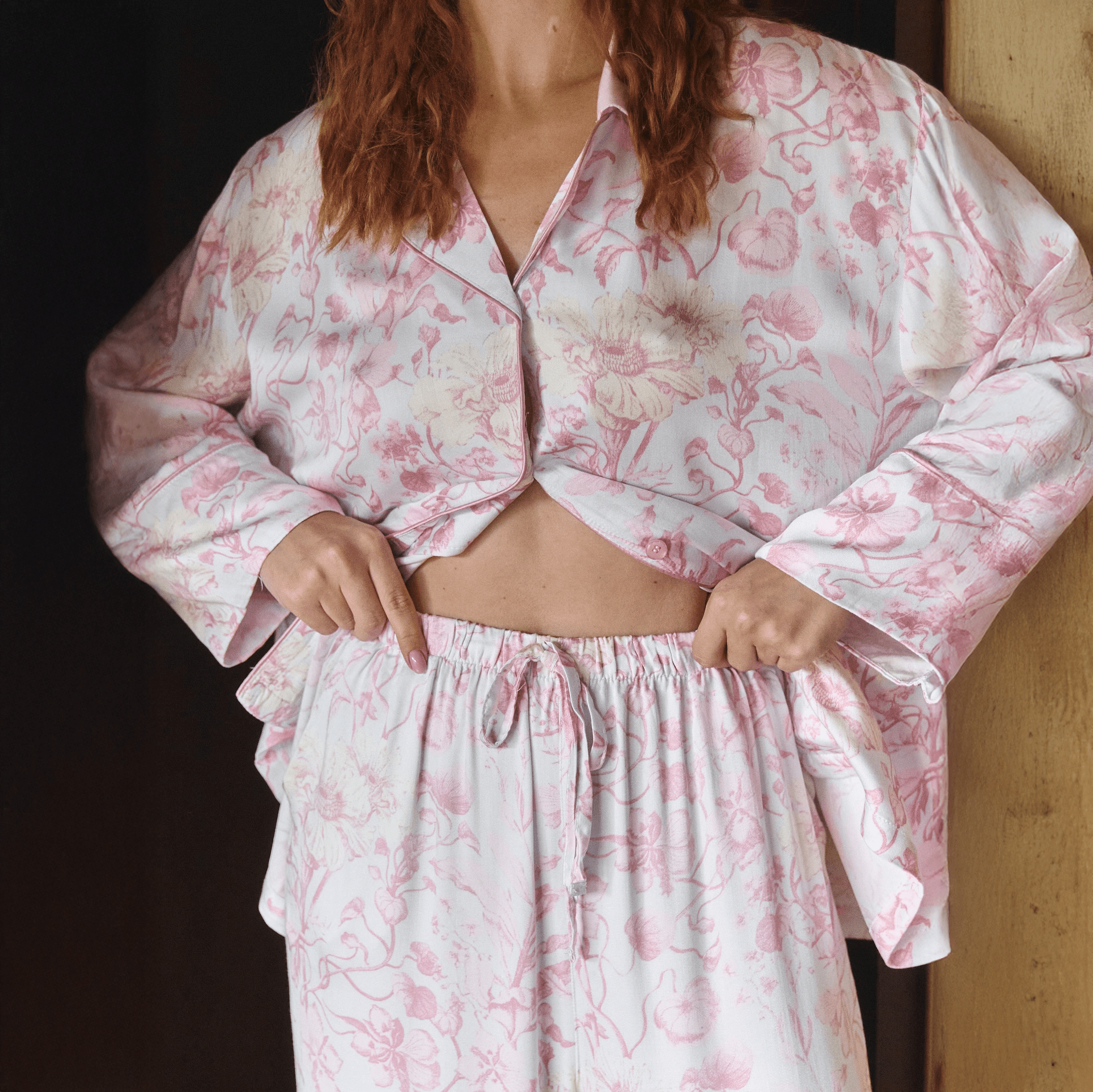 Dewy Petals Pajama Set - Momang Studio