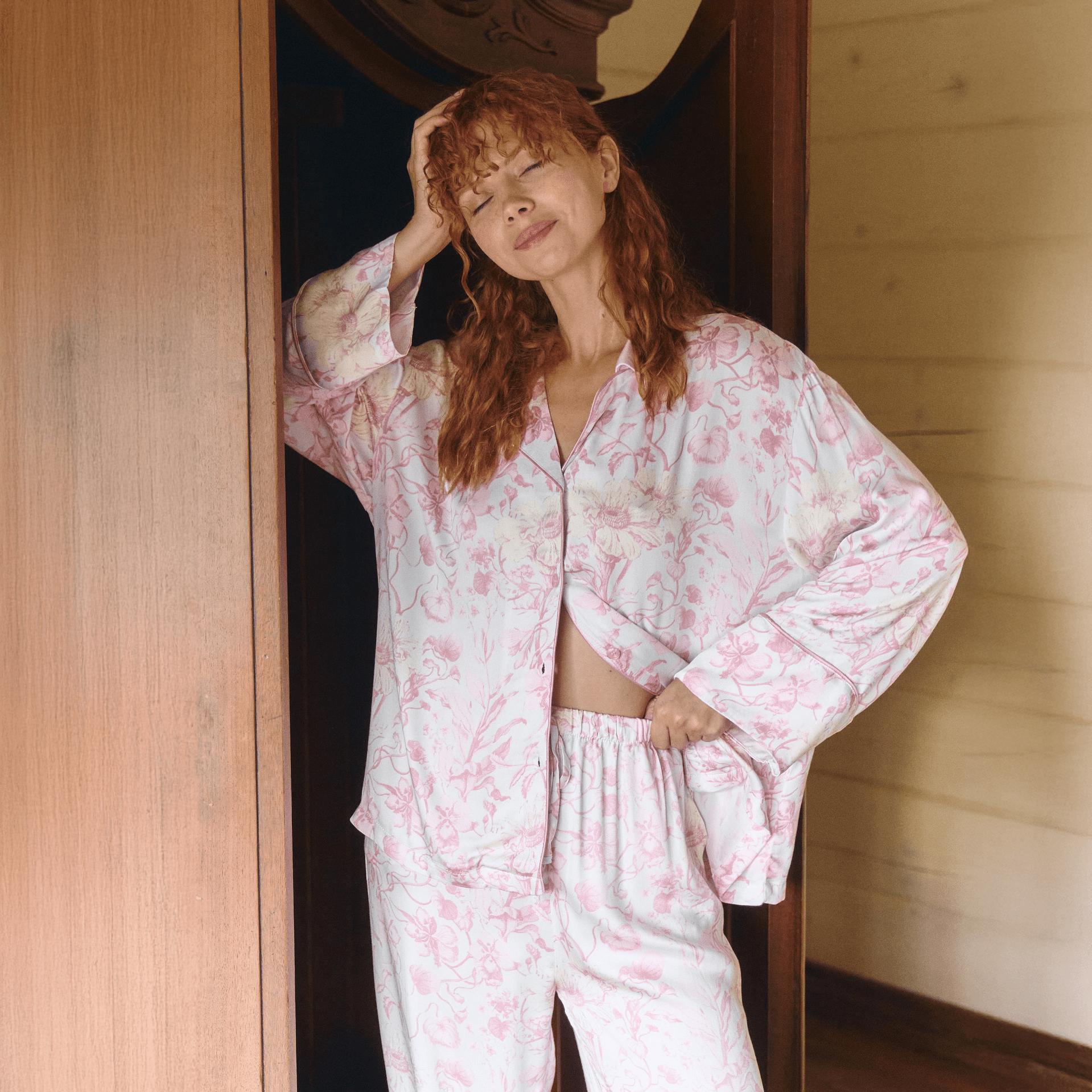 Dewy Petals Pajama Set - Momang Studio