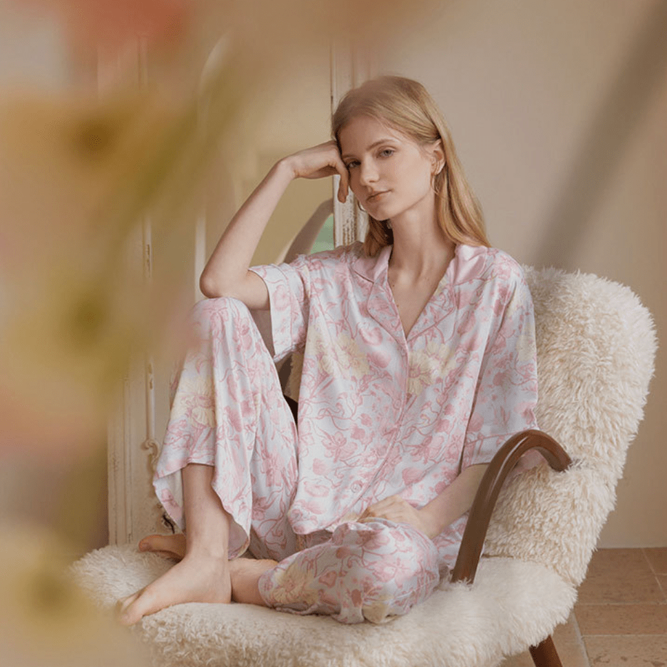 Dewy Petals Pajama Set - Momang Studio
