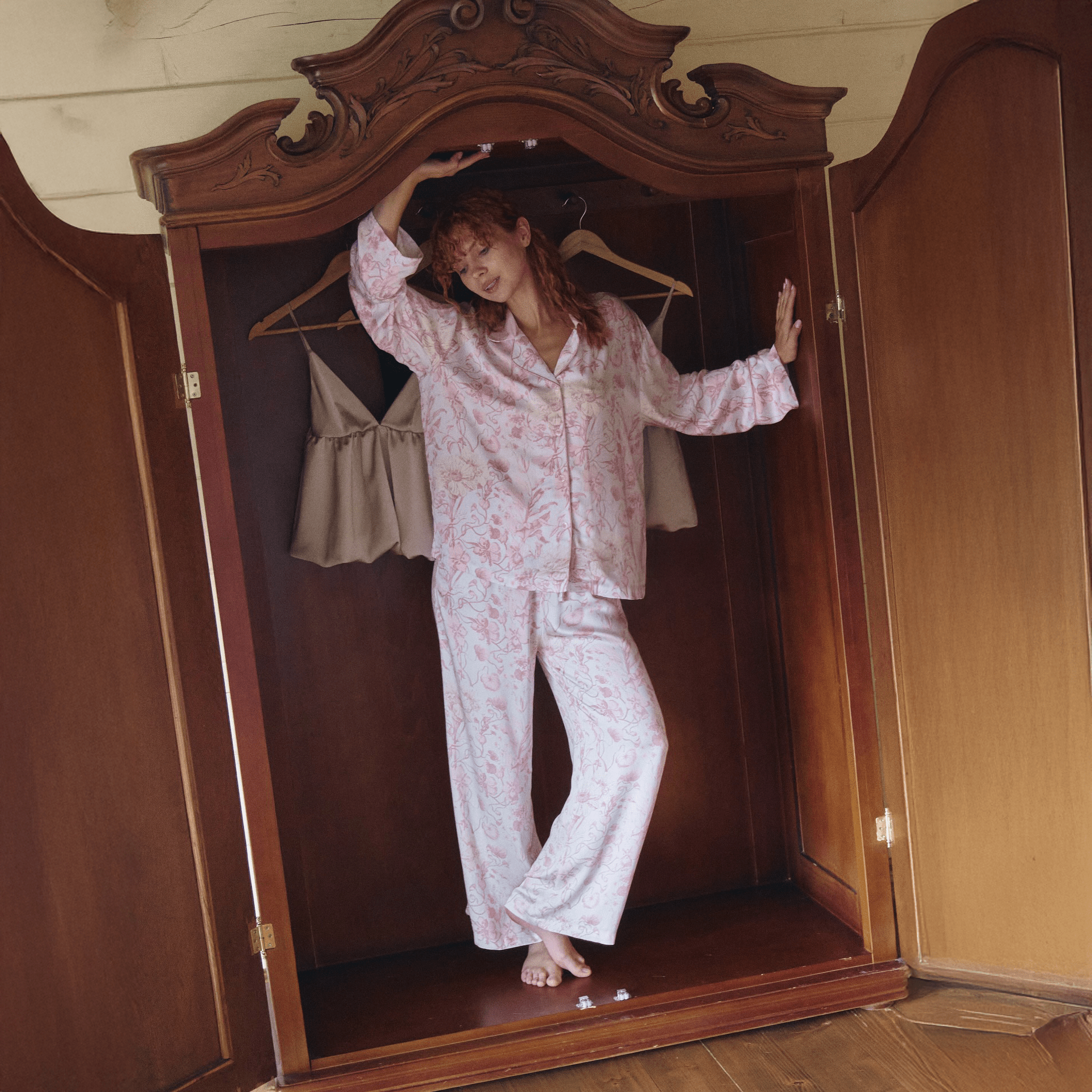 Dewy Petals Pajama Set - Momang Studio