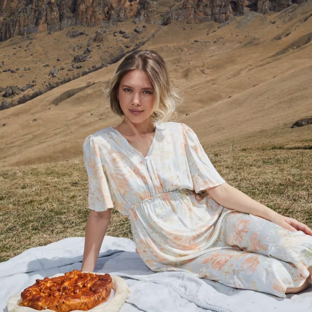 Fleur Soft Sleep Dress - Momang Studio