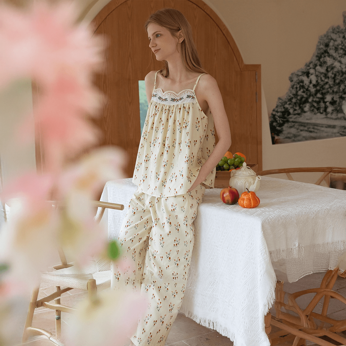 Honeylight Garden Pajama Set - Momang Studio