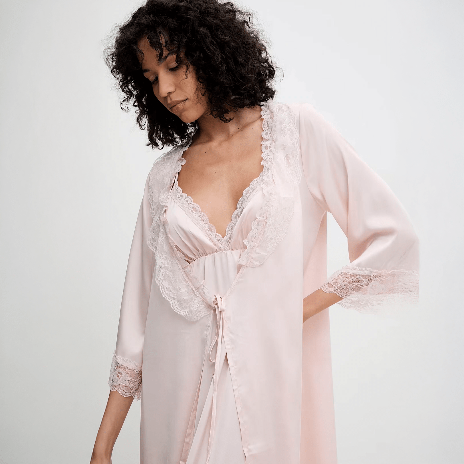 Moonlit Blush Nightgown Set - Momang Studio