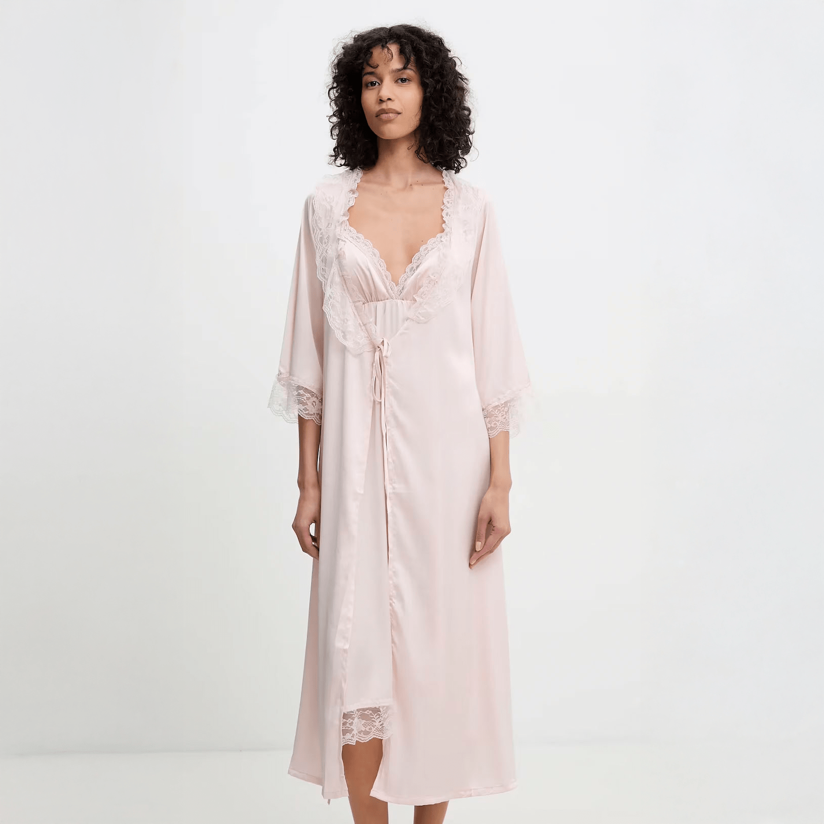 Moonlit Blush Nightgown Set - Momang Studio