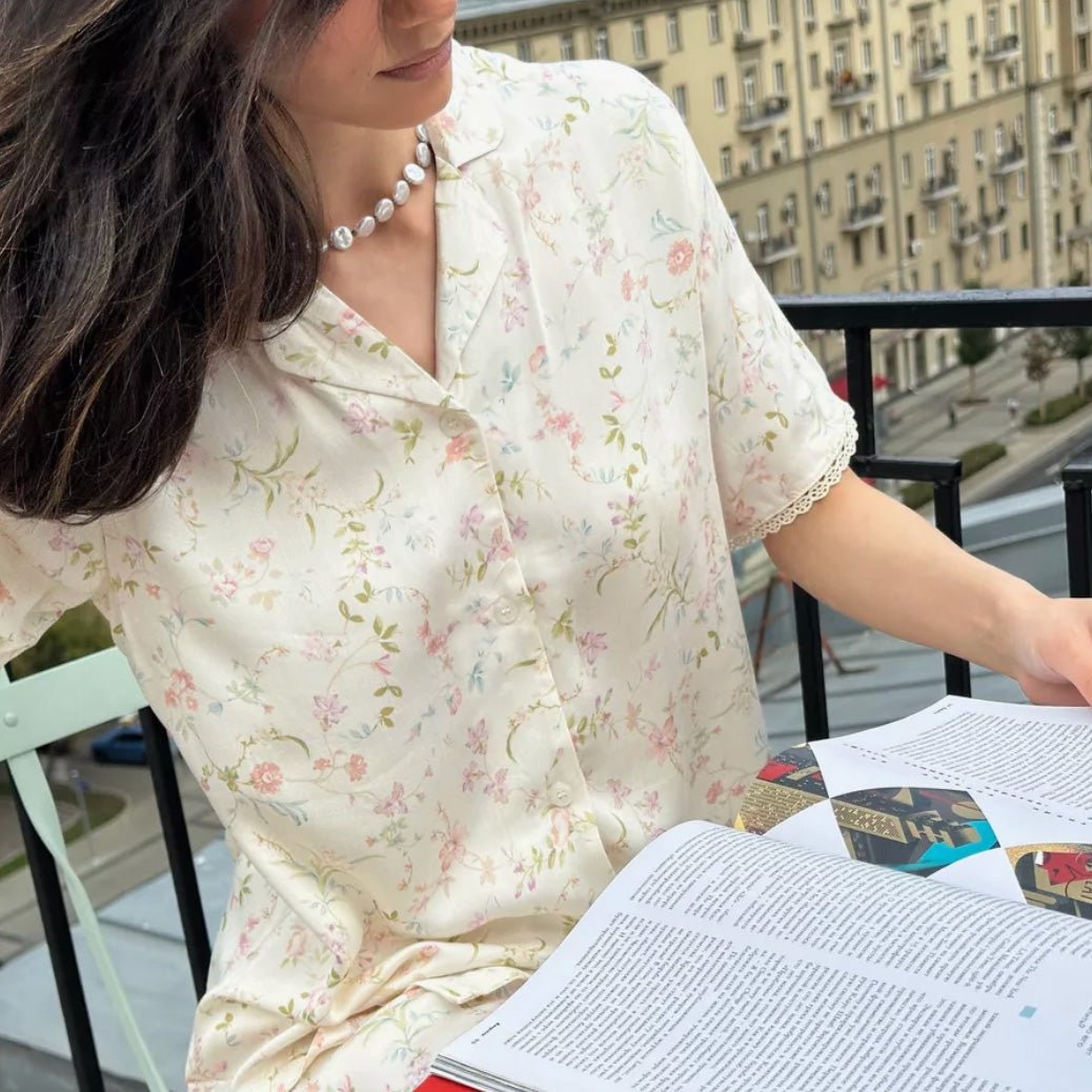 Nocturne Bloom Pajama Set - Momang Studio