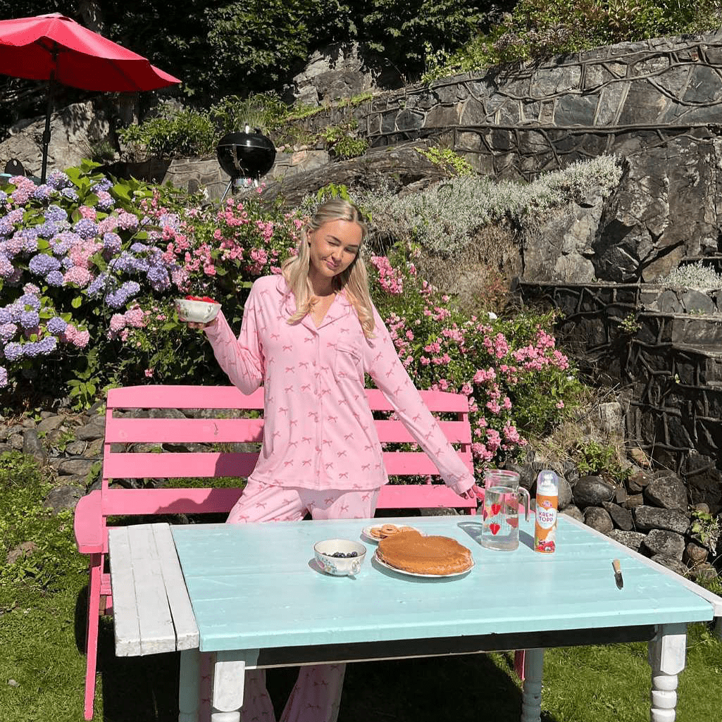 Soft Cotton Bow Pajamas - Momang Studio