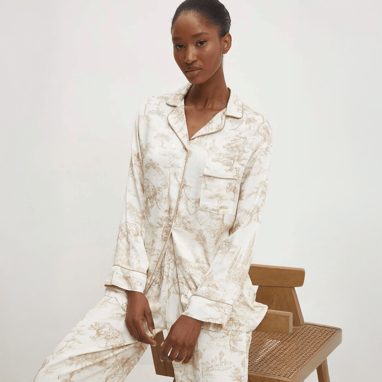 Toffee Meadow Pajama Set - Momang Studio