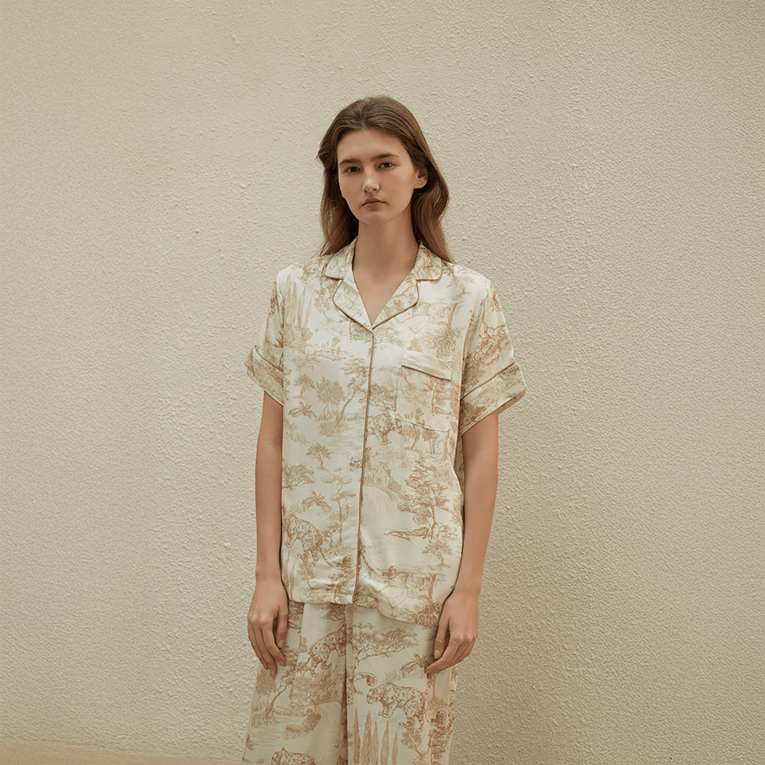 Toffee Meadow Pajama Set - Momang Studio