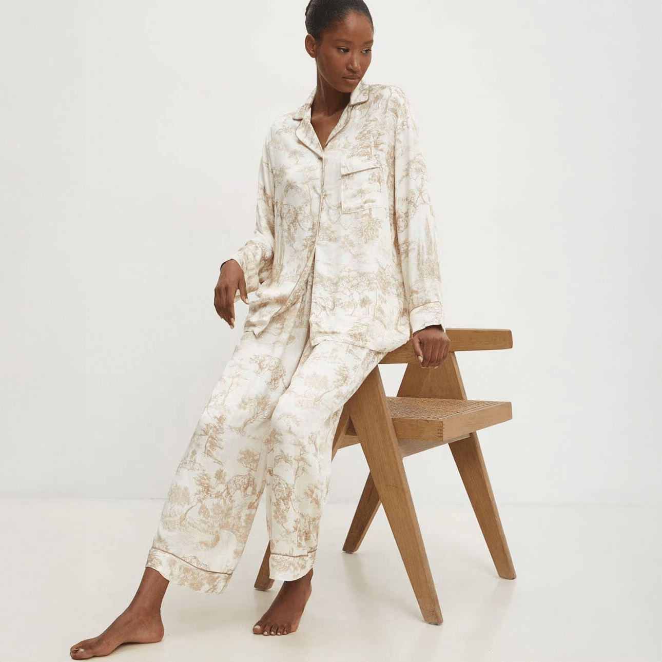 Toffee Meadow Pajama Set - Momang Studio