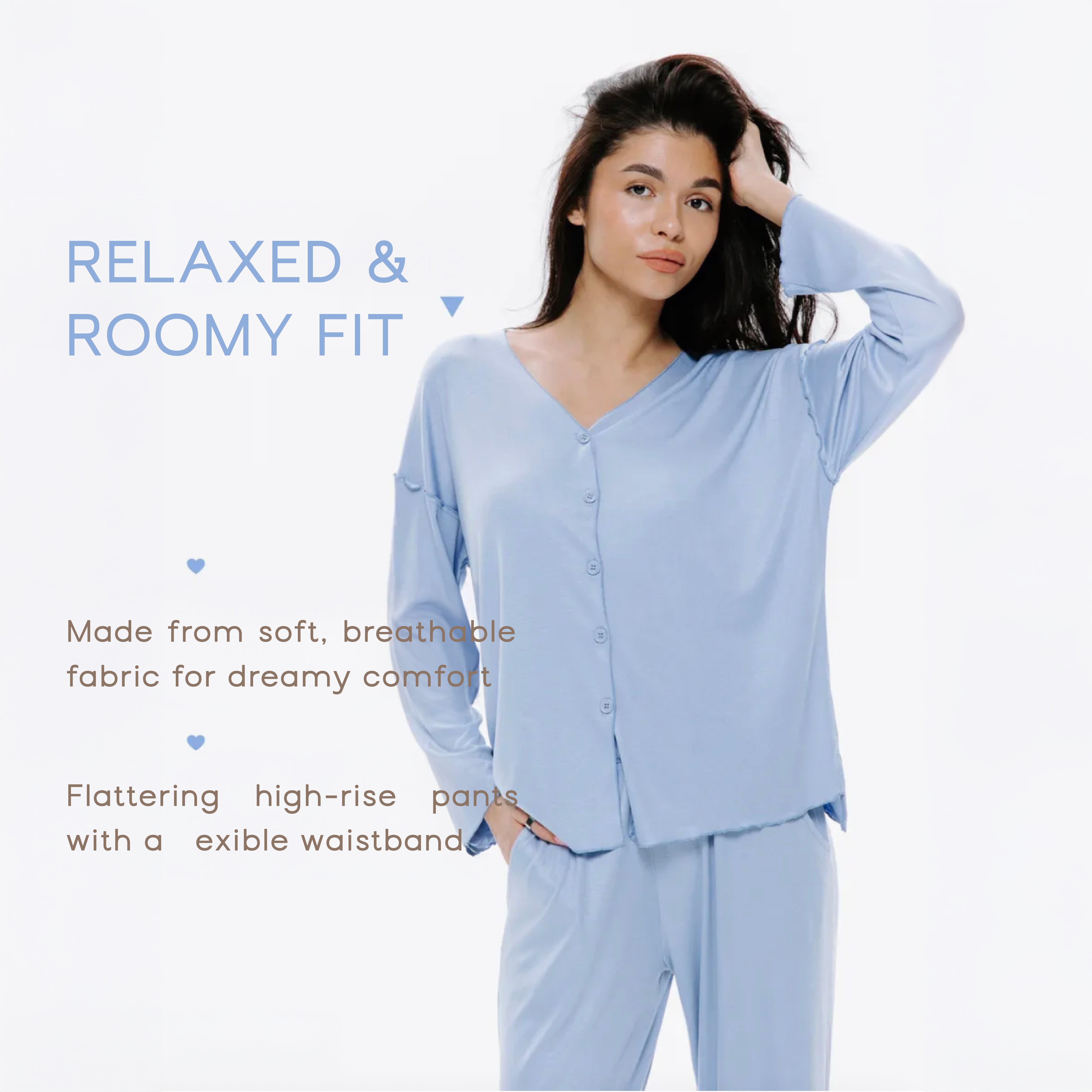 CloudEase Lounge Set in Pale Blue